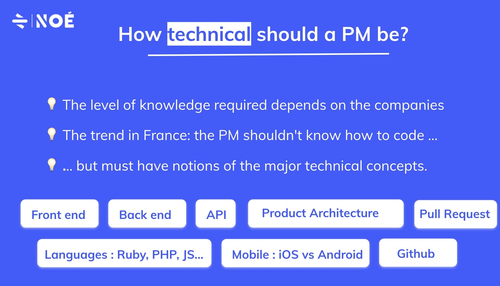How technical should a PM be