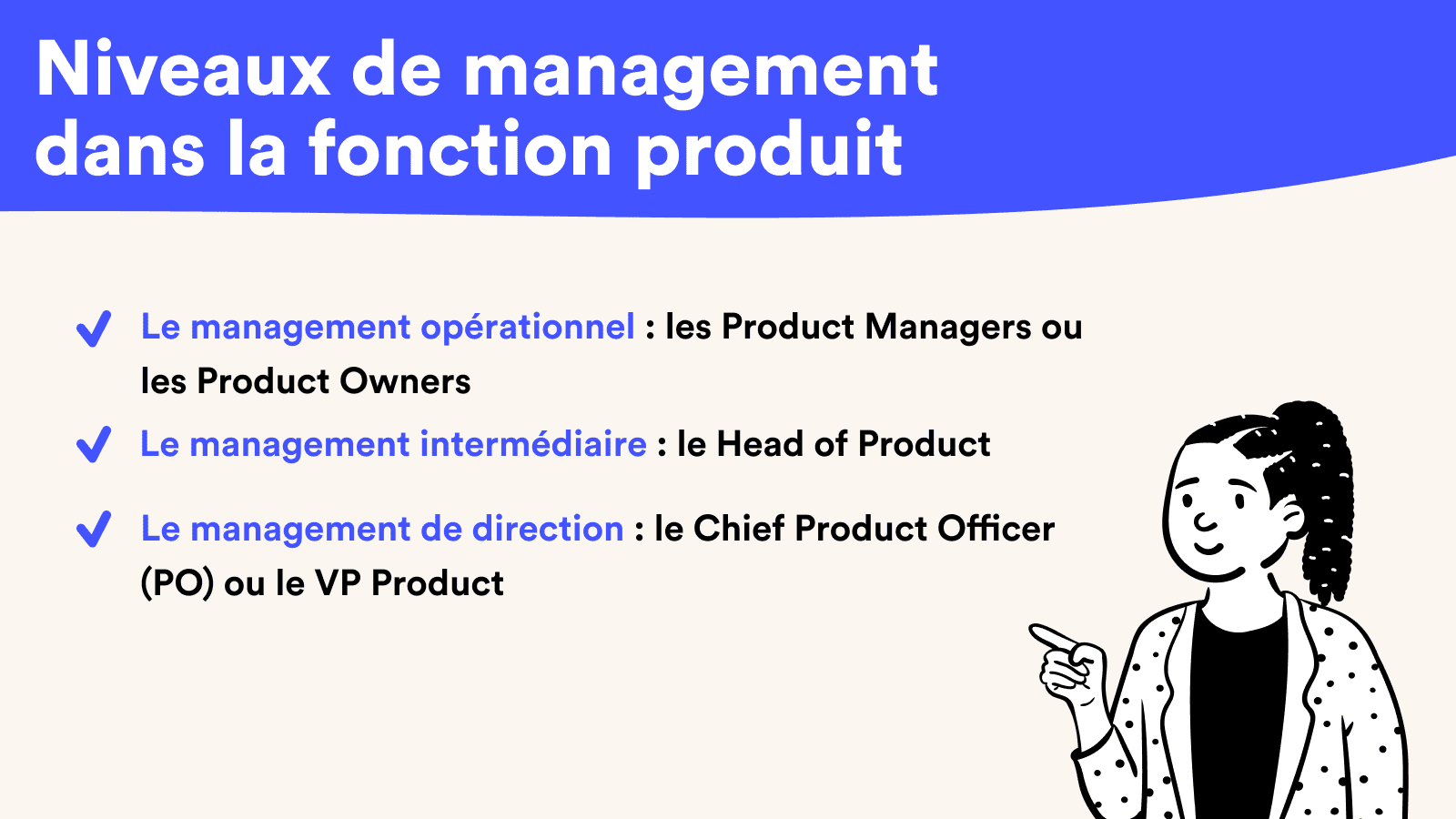 niveaux de management dans la fonction produit