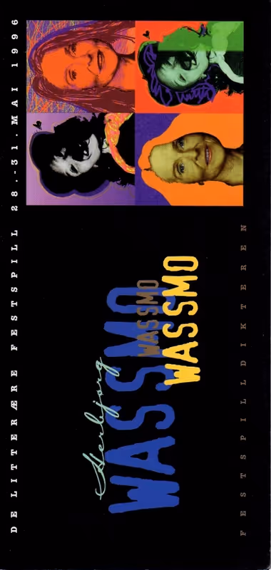 Programblad fra 1996 da Herbjørg Wassmo var festspilldikter.