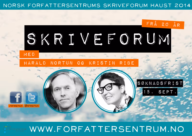 Skriveforum med Kristin Ribe og Harald Nortun