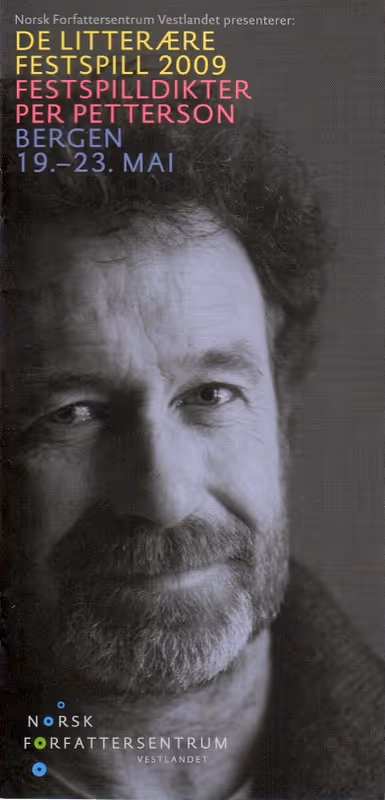 Programblad fra De Litterære Festspill i 2009.