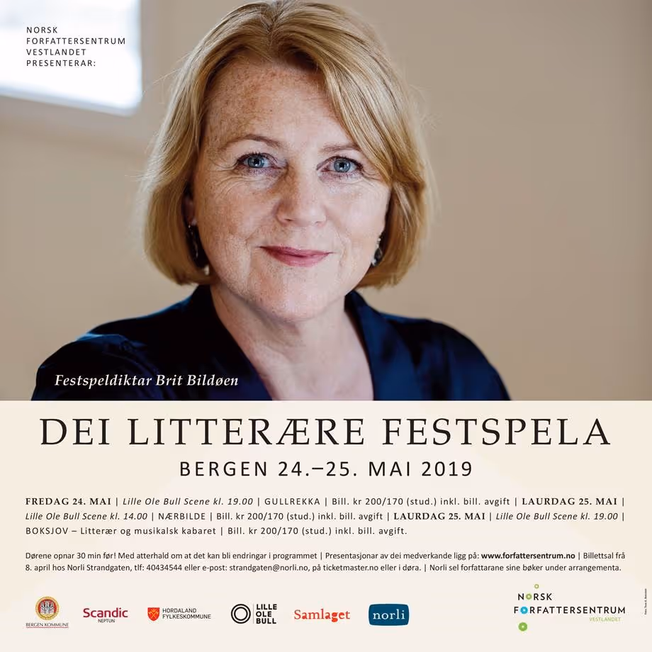 Programmet til De Litterære Festspill 2019.