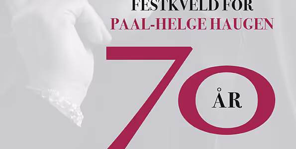 Festkveld for Paal-Helge Haugen