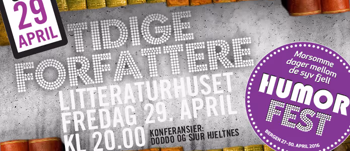 Tidige forfattere på Humorfest
