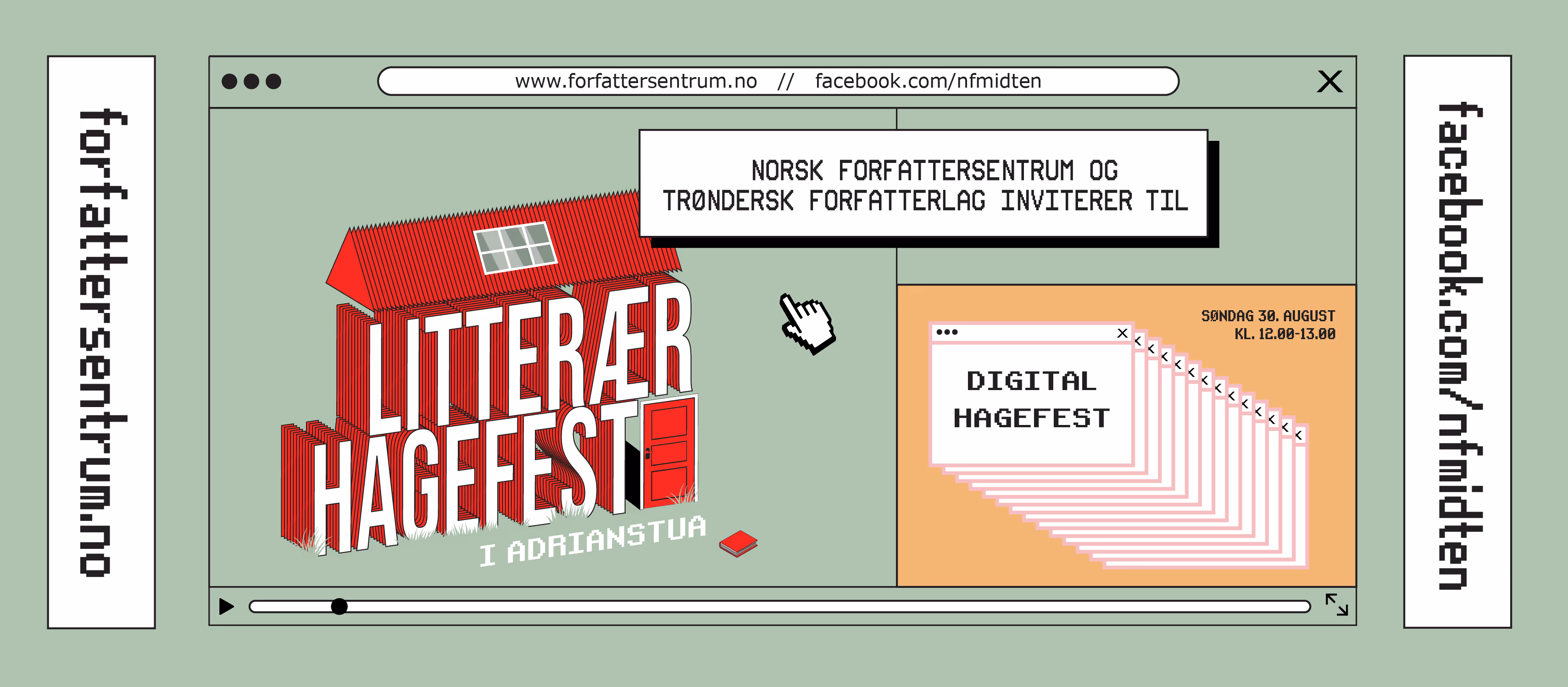 Litterær hagefest i Adrianstua