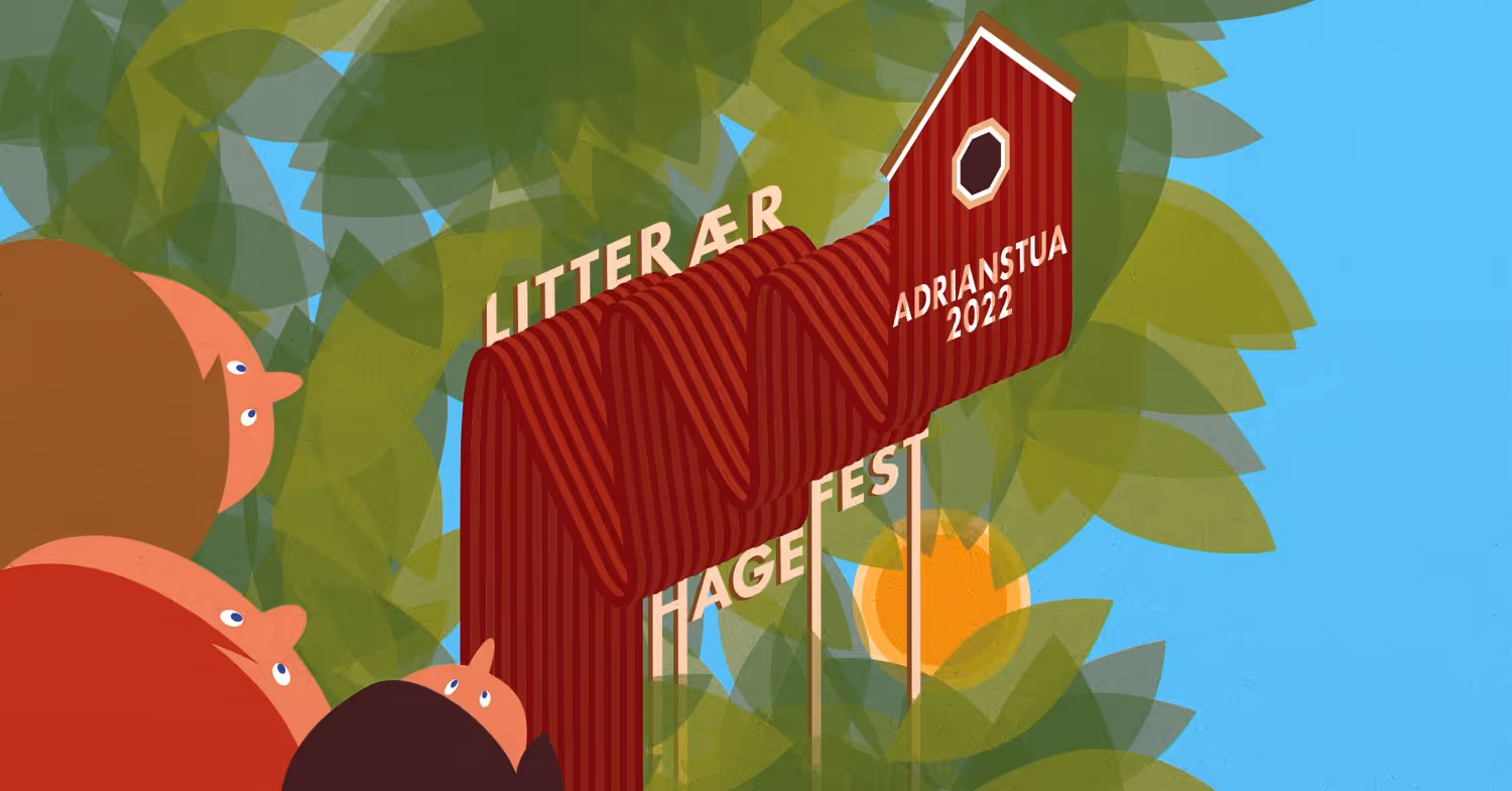 Litterær hagefest i Adrianstua