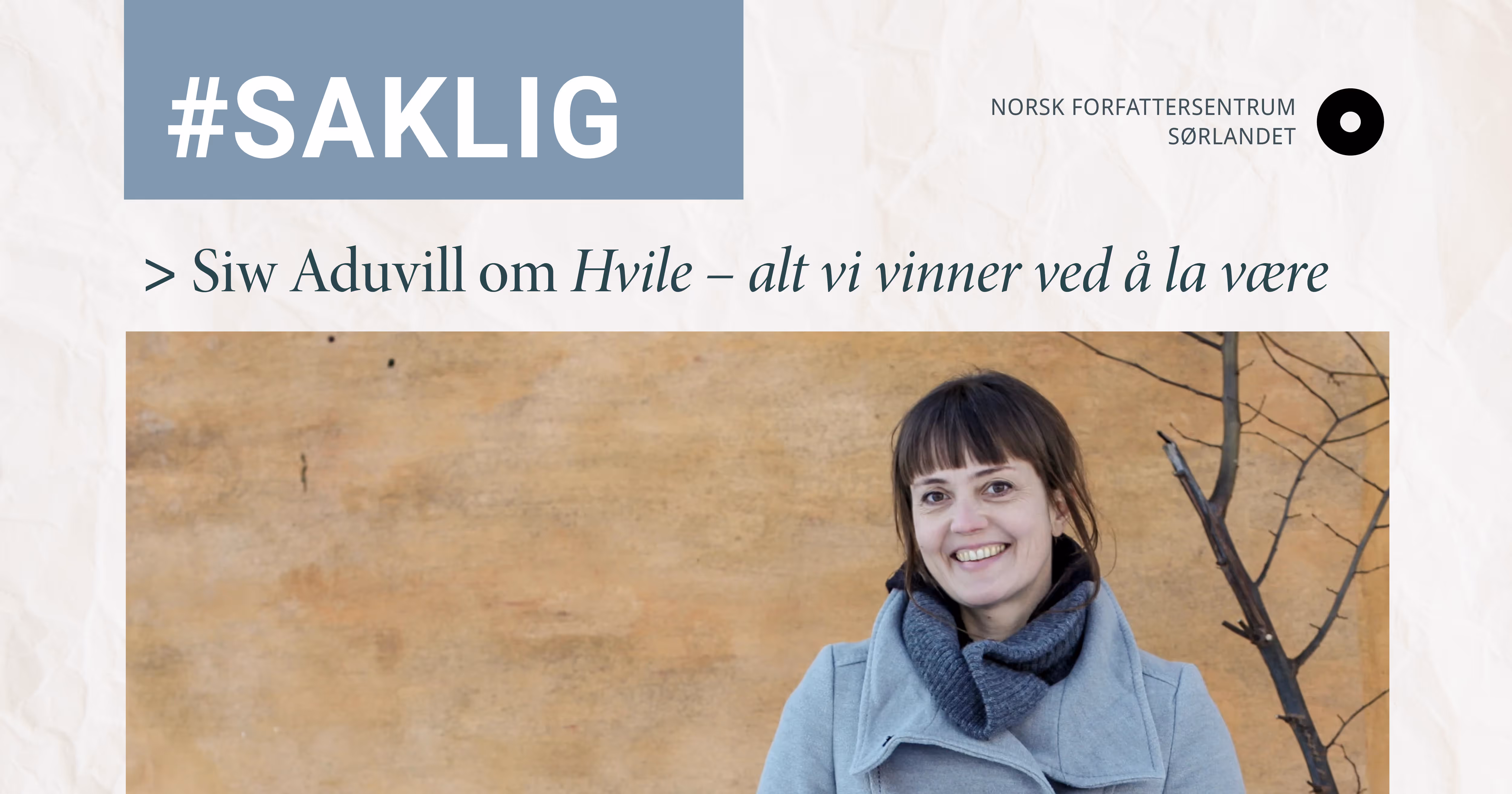 #saklig: Hvile