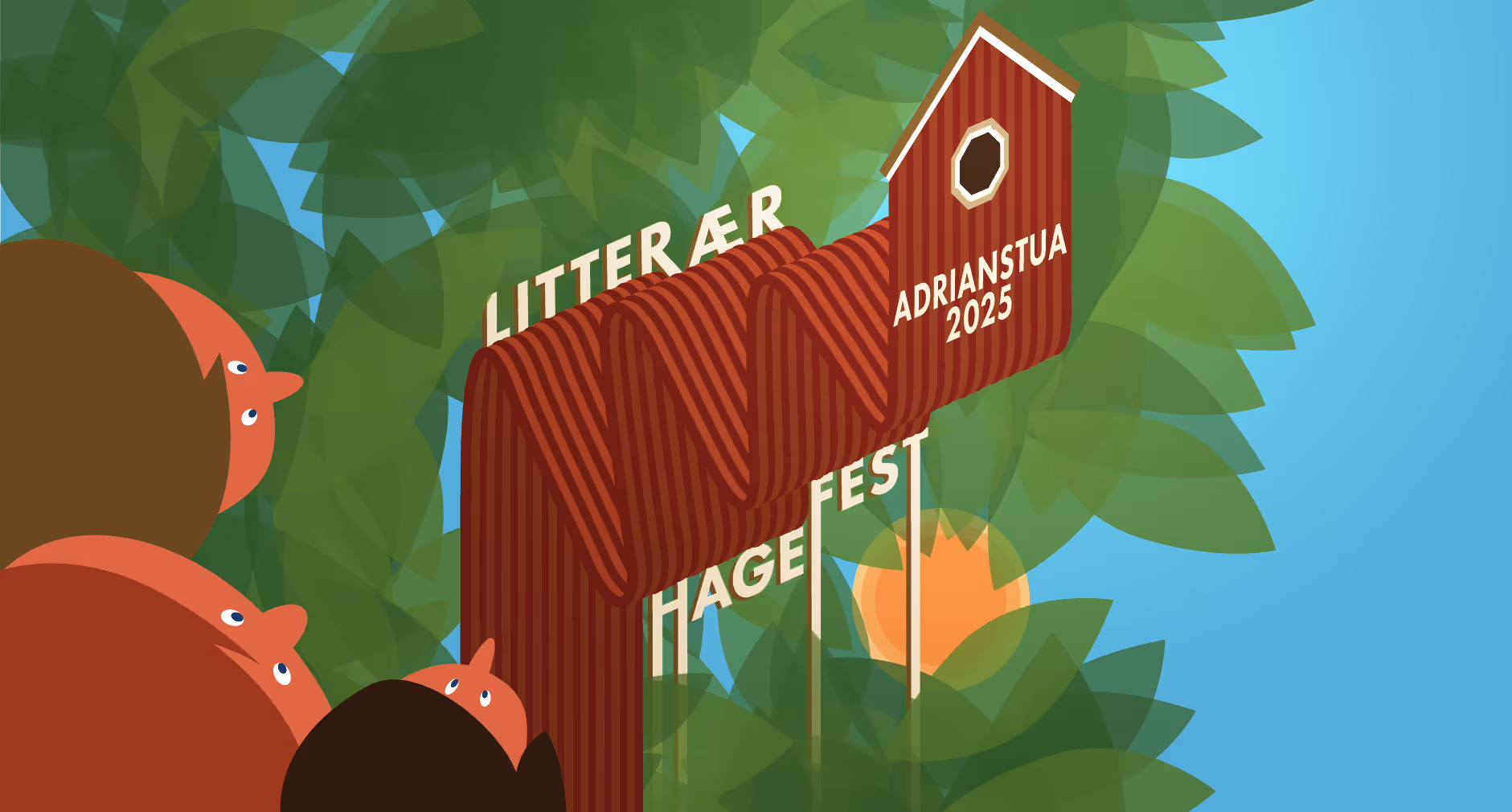 Litterær hagefest i Adrianstua 2025