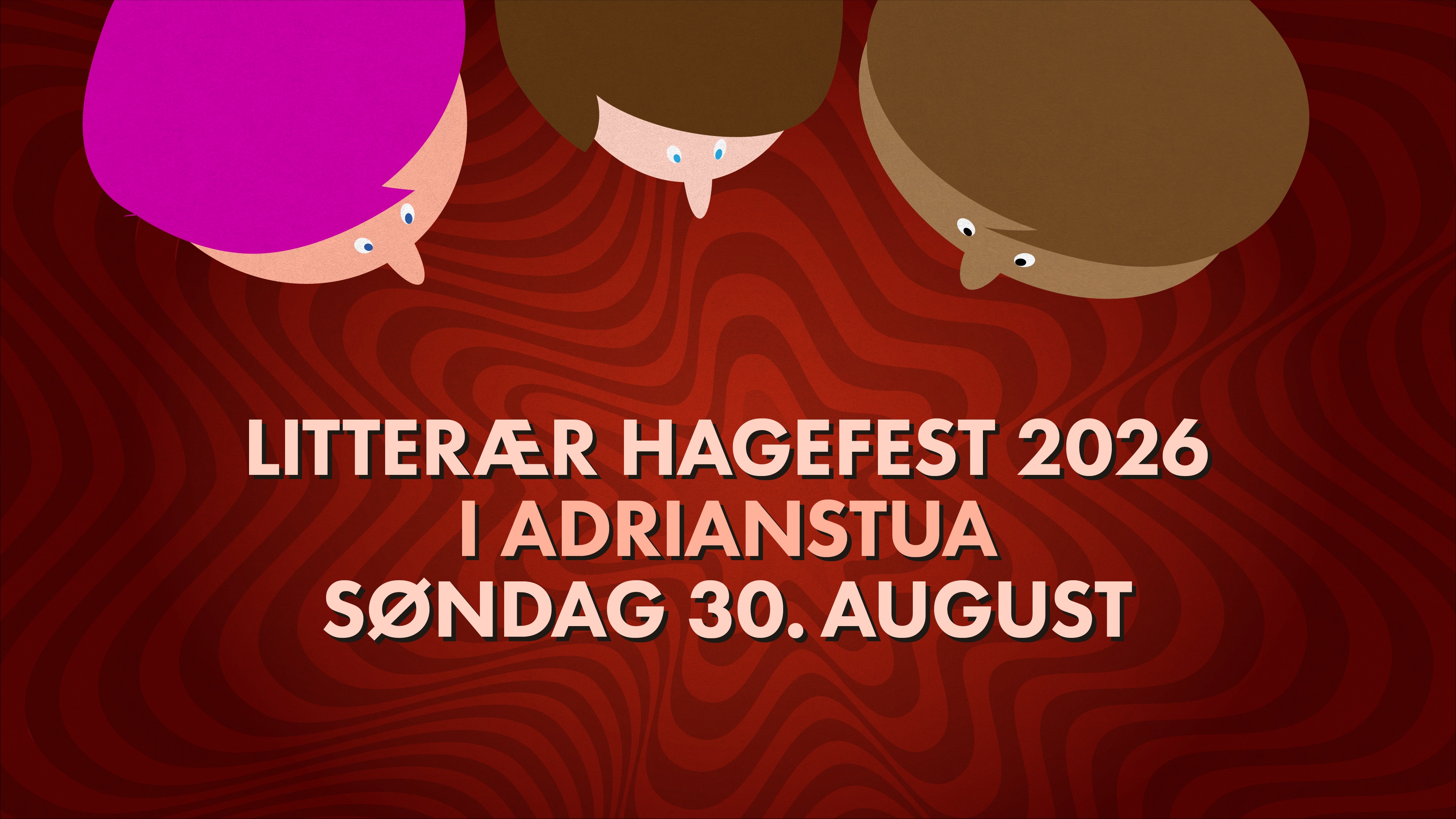 Litterær hagefest i Adrianstua 2026