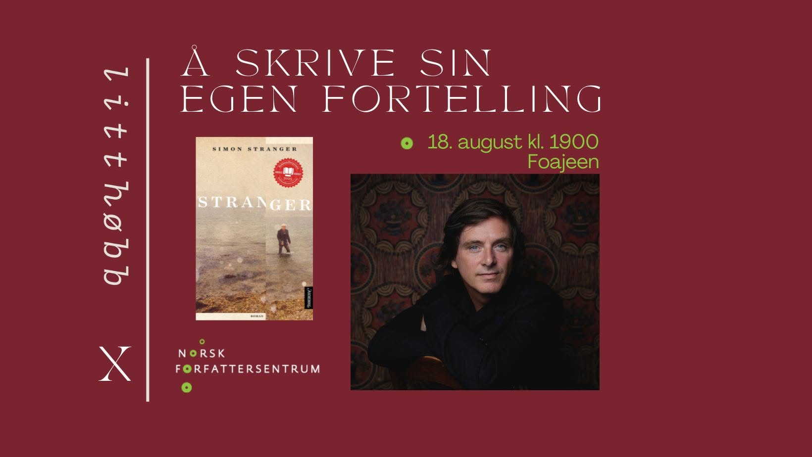 Å skrive sin egen historie - en samtale med Simon Stranger
