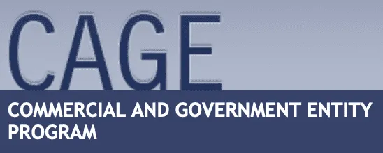 CAGE Commercial and Government Entity Program logo