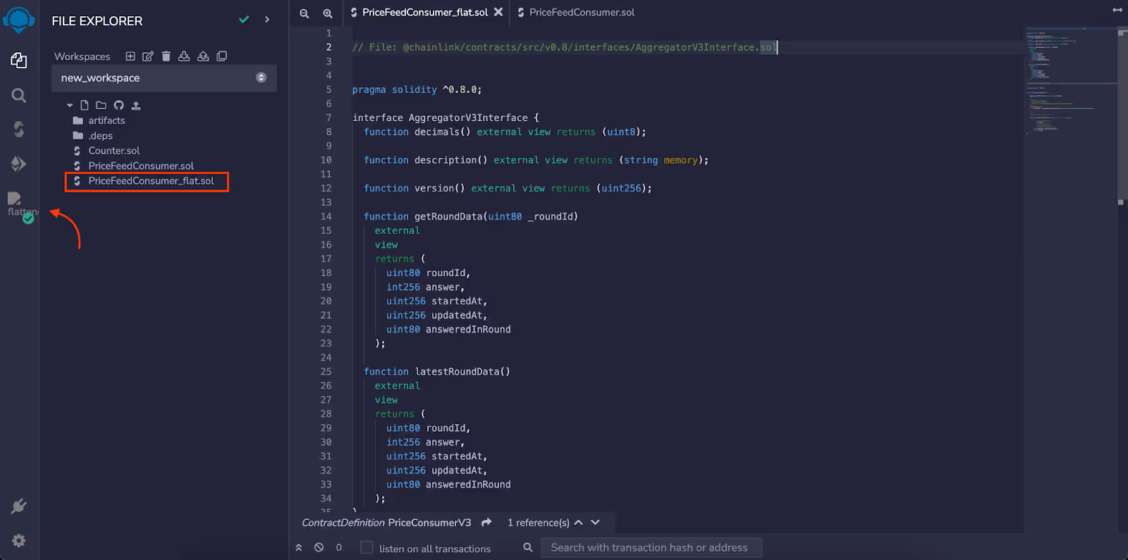 Adding the flattener extension to Remix