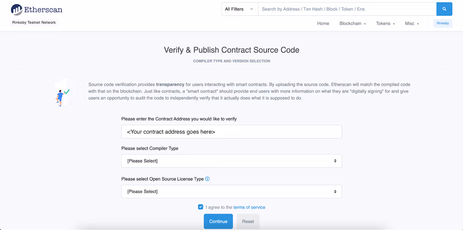 Verifying and publishing source code