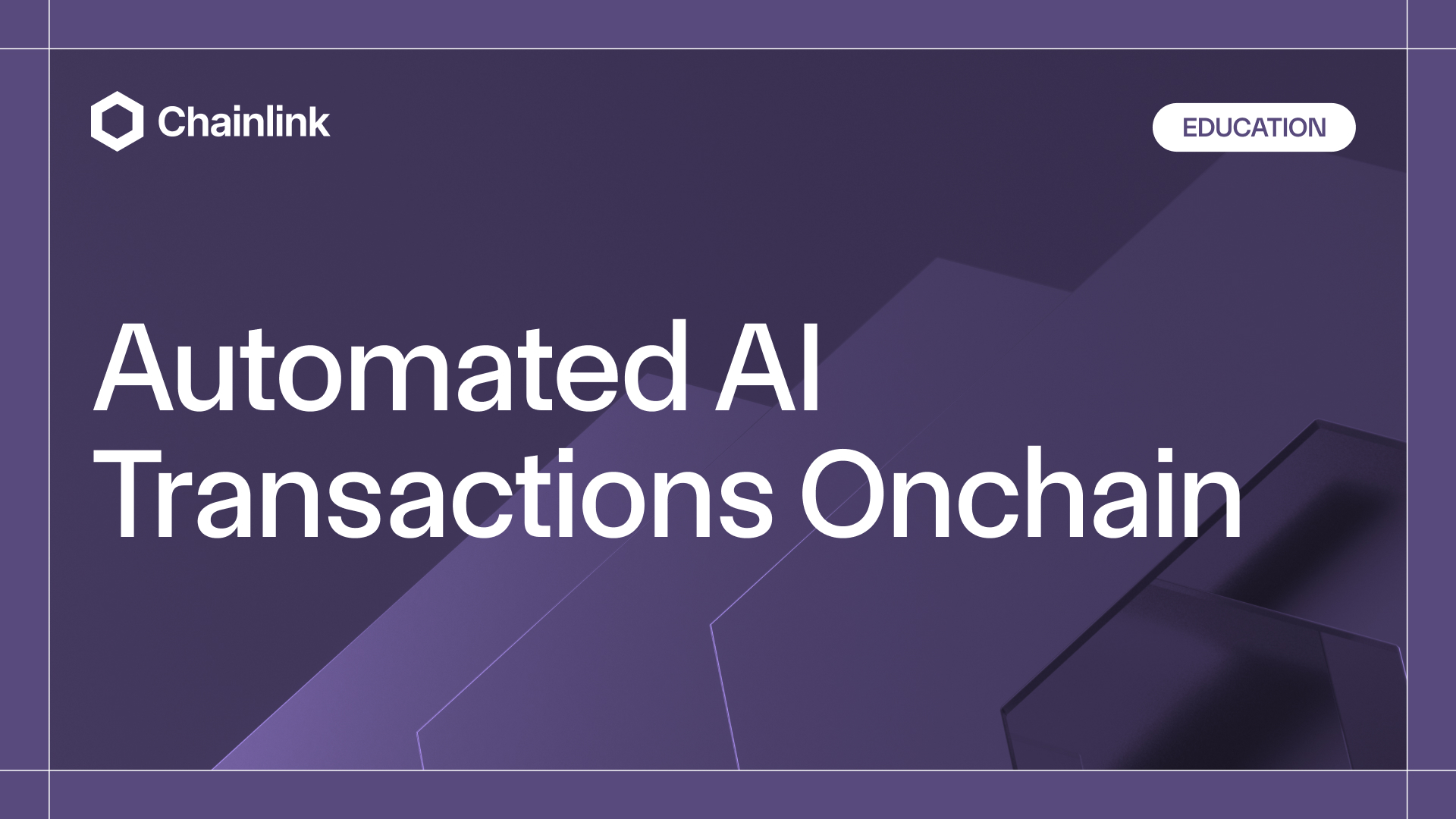 Automated AI Transactions Onchain | Chainlink