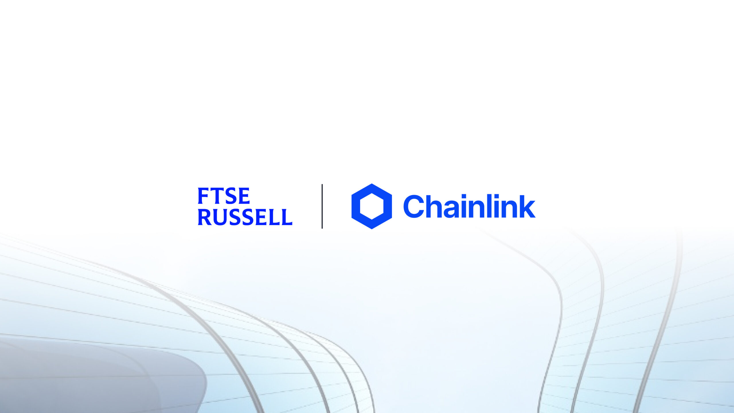 An image showing FTSE Russell and Chainlink bringing global financial indices onchain using Chainlink DataLink.
