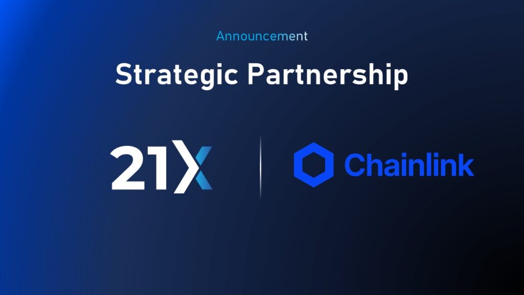 21X is adopting the Chainlink standard.
