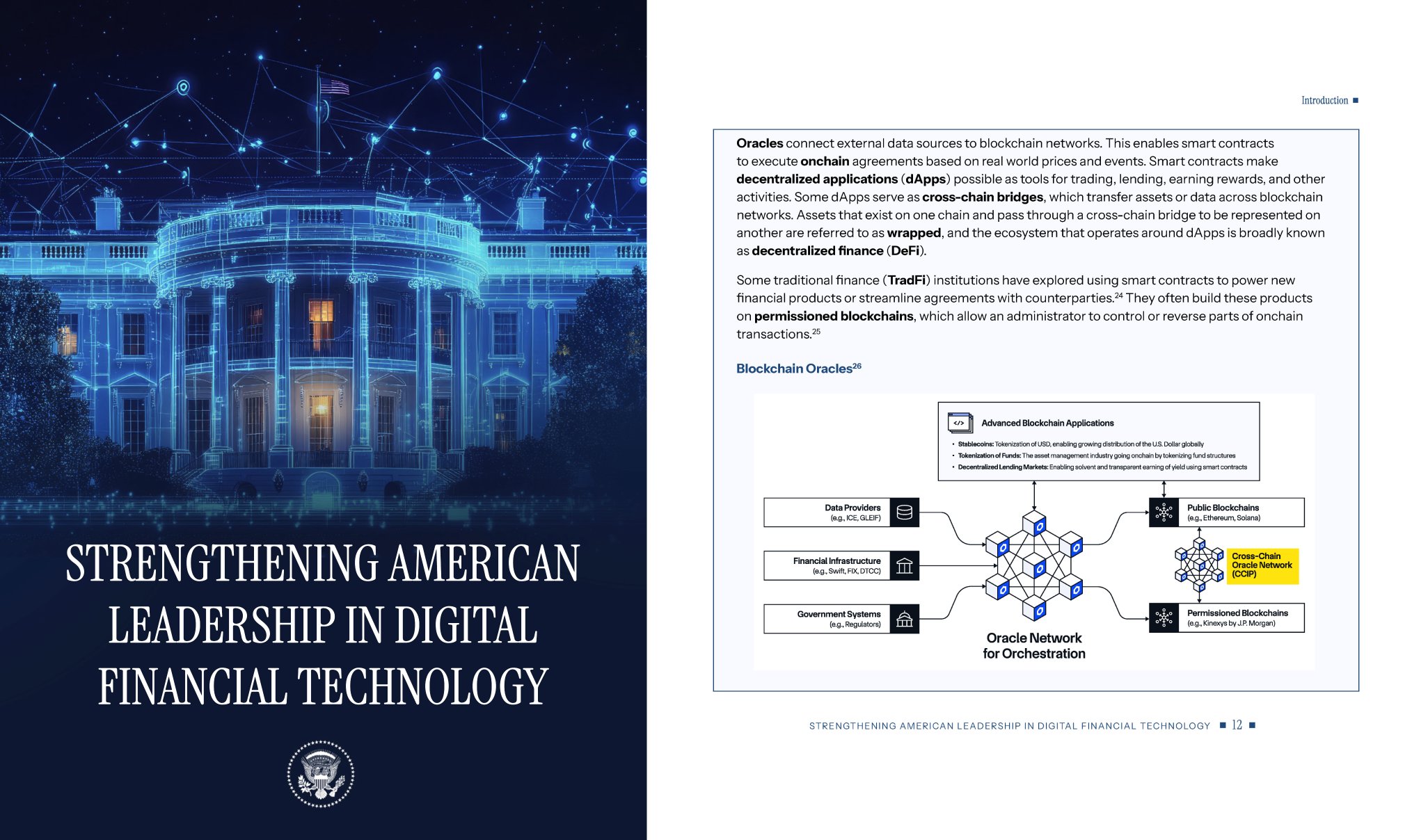 Chainlink featured in WH Report 