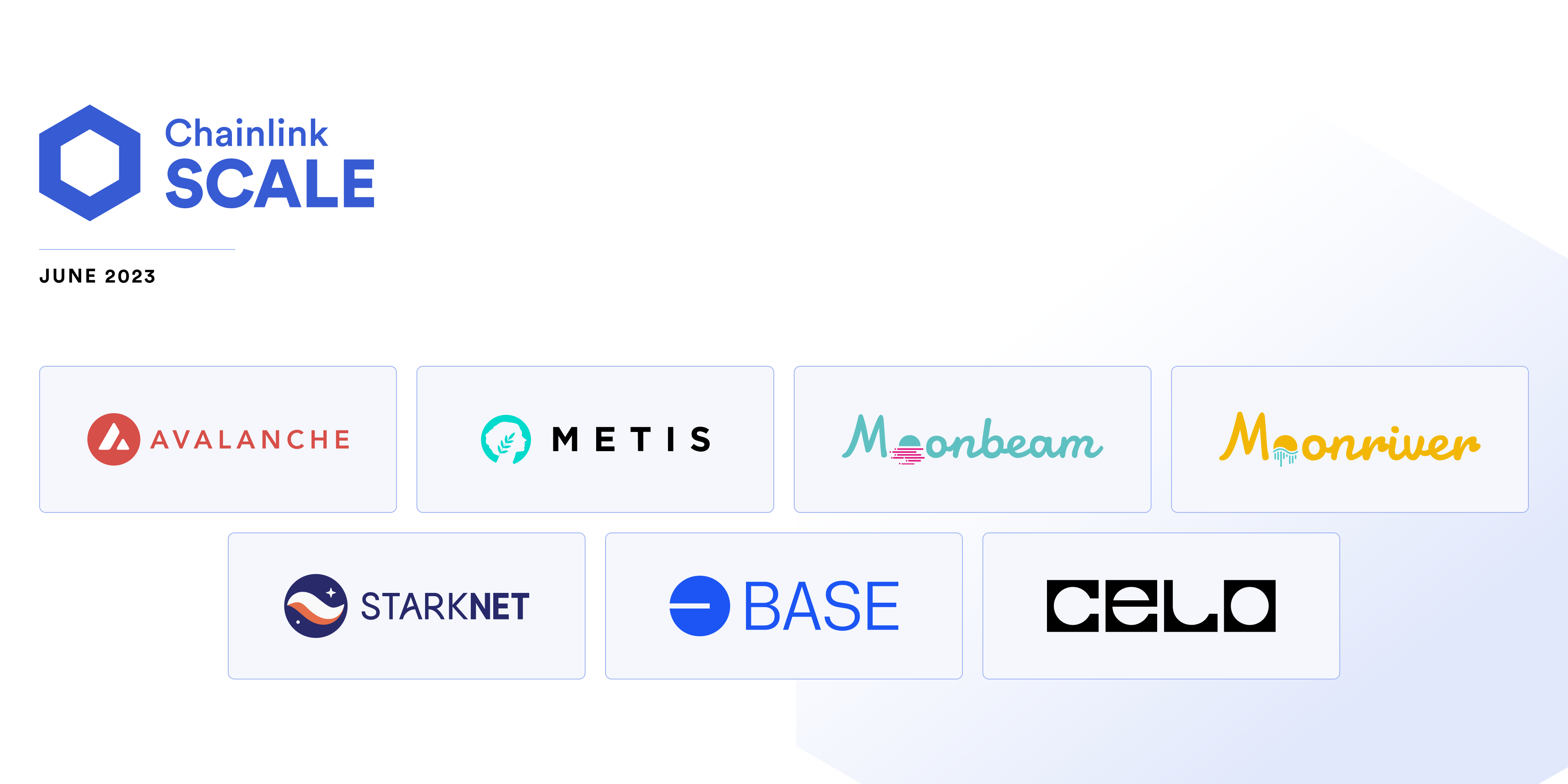 Chainlink SCALE participants