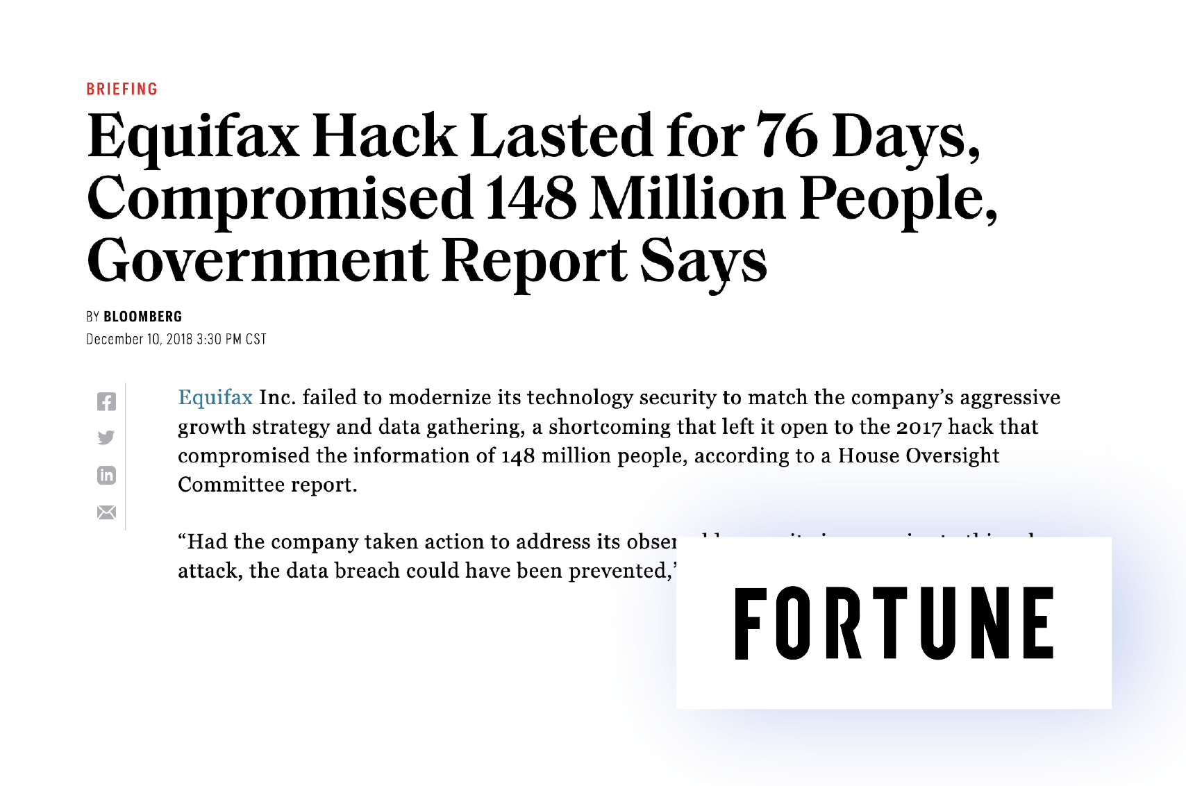 Equifax data breach