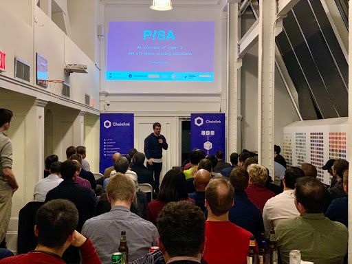 Dr. Patrick McCorry, Professor at King’s College London speaking at a meetup in NYC