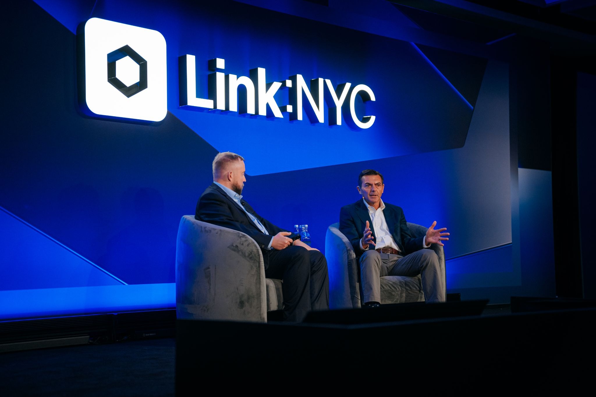 Chainlink and DTCC on stage at Link:NYC