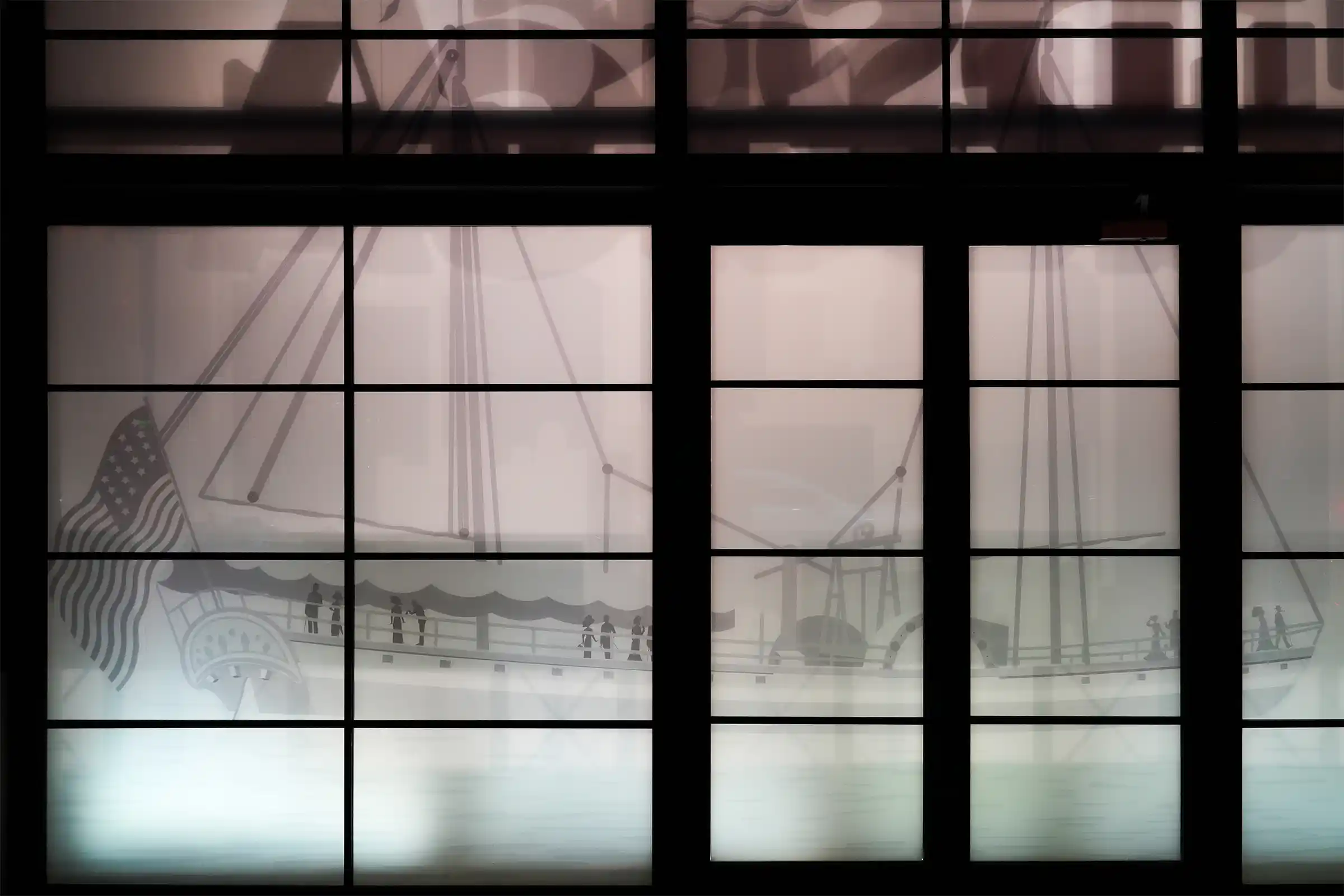 Store Window Film Detail Graphics — Night.