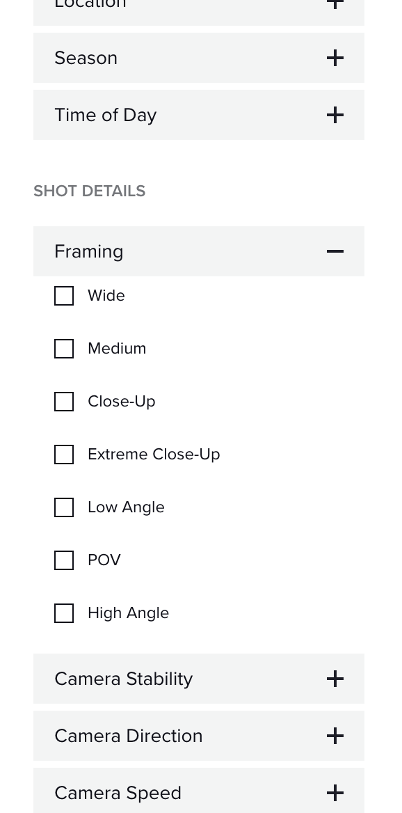 Filmsupply search filters