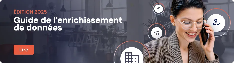 Bannière montrant un guide sur l'enrichissement des données