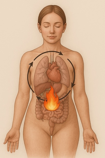Energiebalans in het vrouwenlichaam – goed brandend verteringsvuurtje ondersteunt organen en gezonde energiestroom