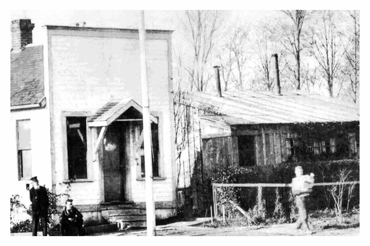 Our first office building, an old abandoned Hudsons Bay Trading Post