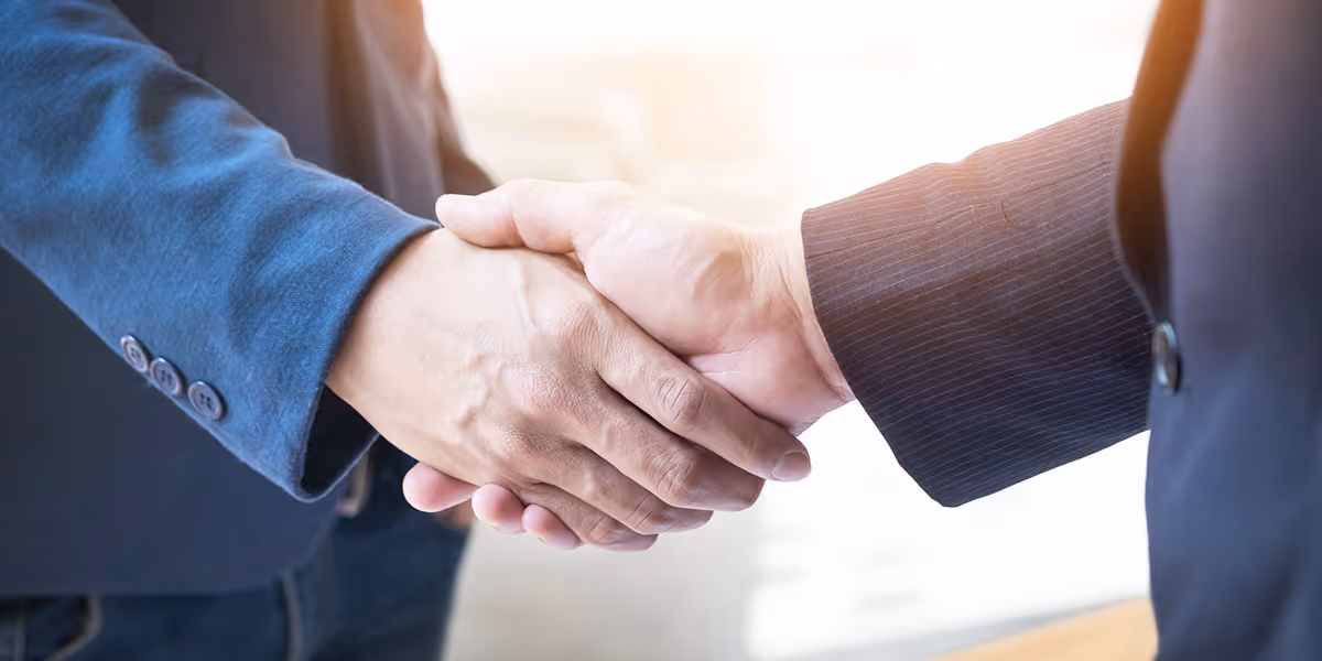 businessmen shaking hands