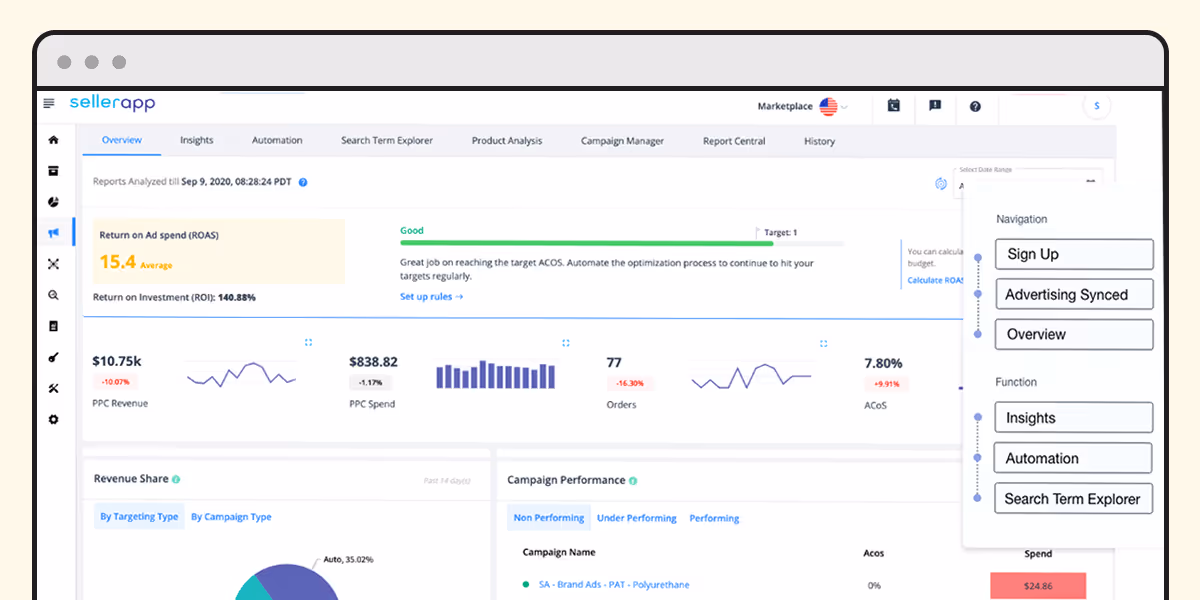 SellerApp Product Research Tool