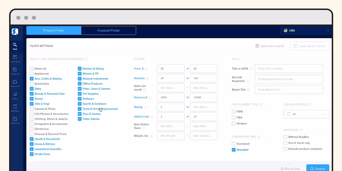 IOScout Product Research Tool