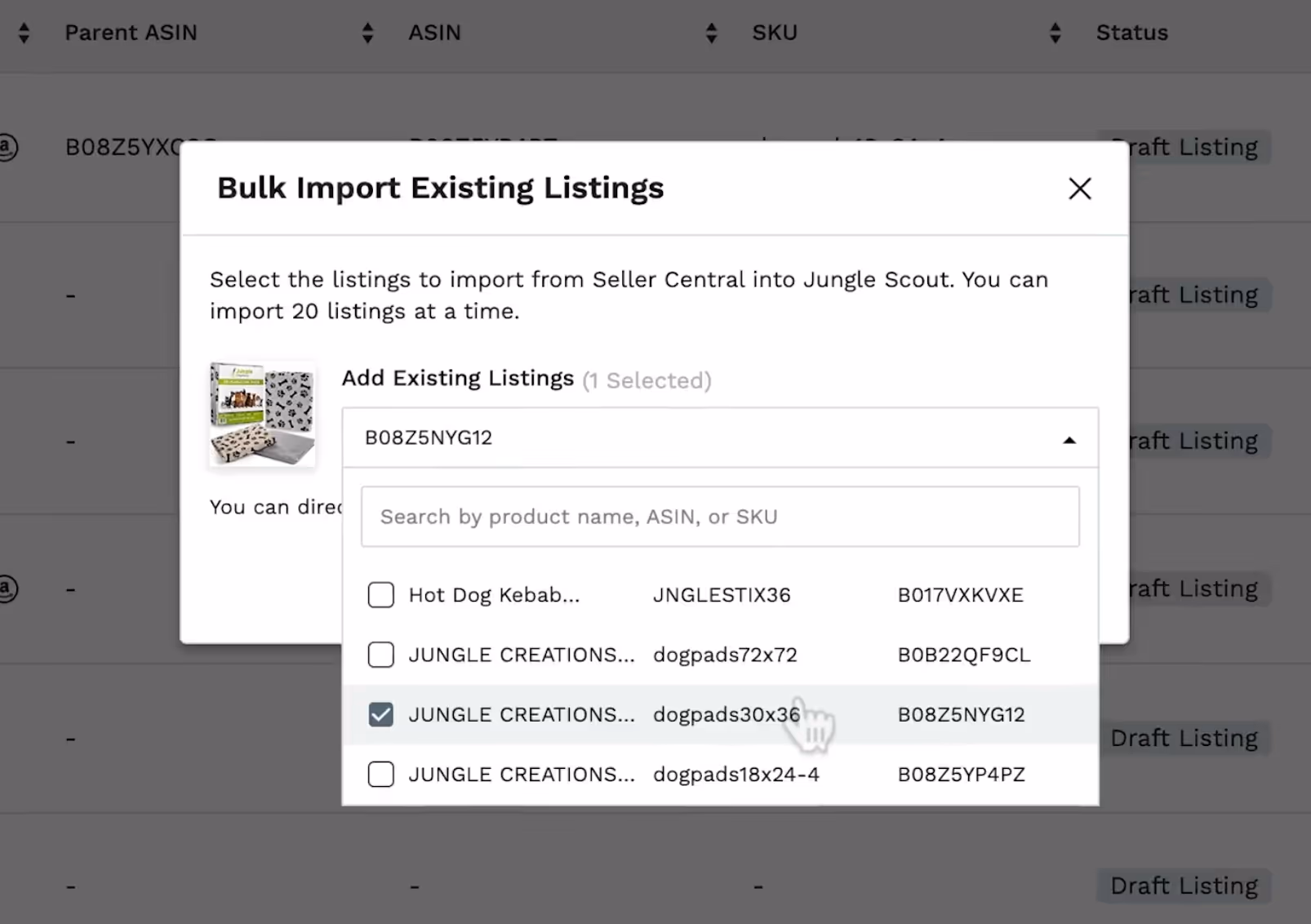 JungleScout listing optimization