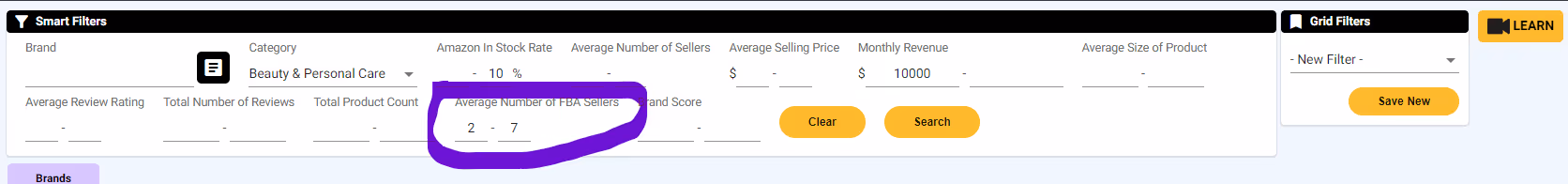 SmartScout Brands Tool