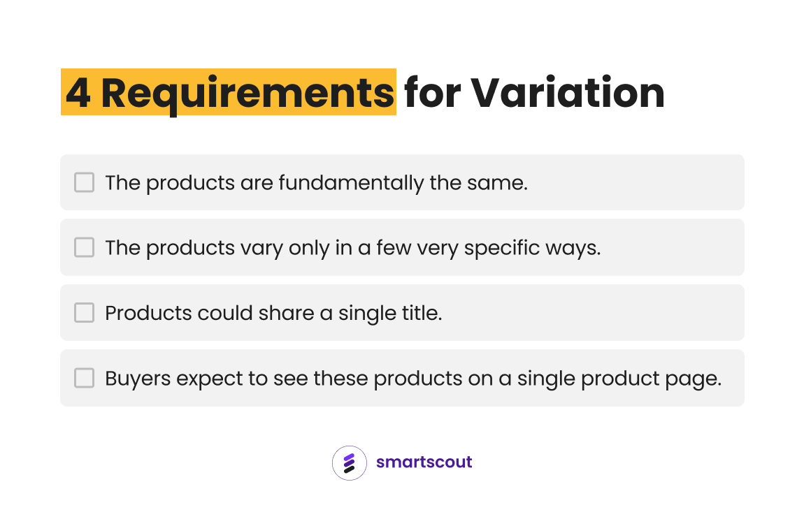 Requirements for Variation