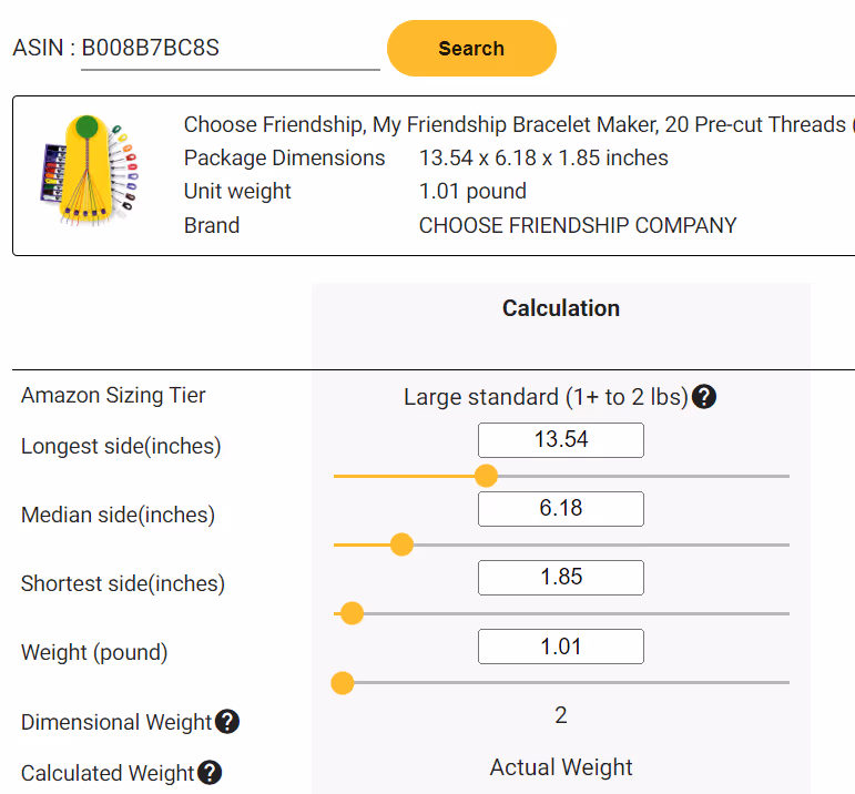 SmartScout FBA Calculator