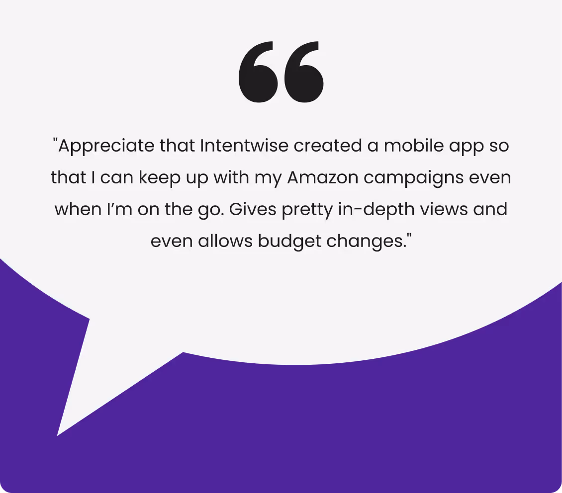 Intentwise Testimonial