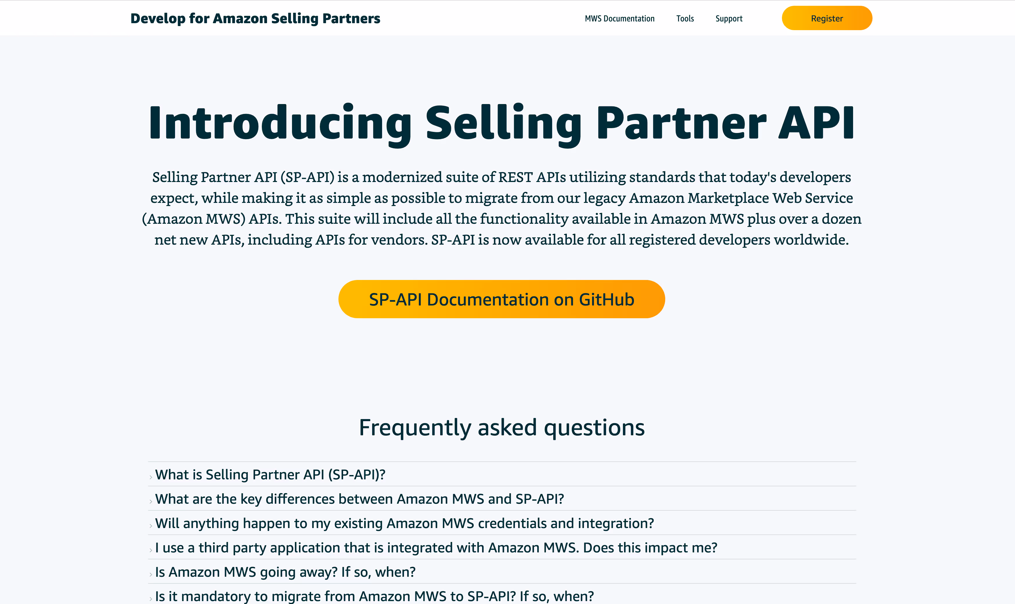 Selling Partner API