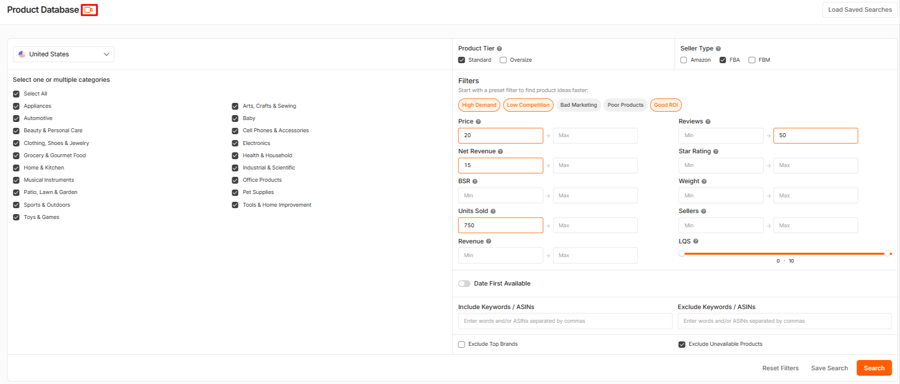 Jungle Scout Product Research