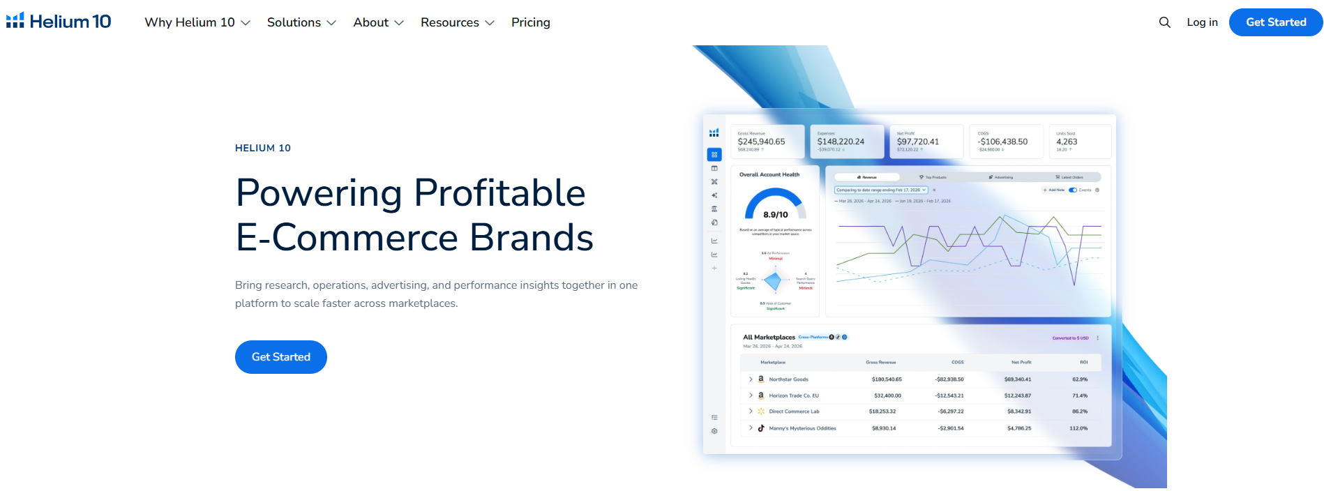 Helium 10 Homepage