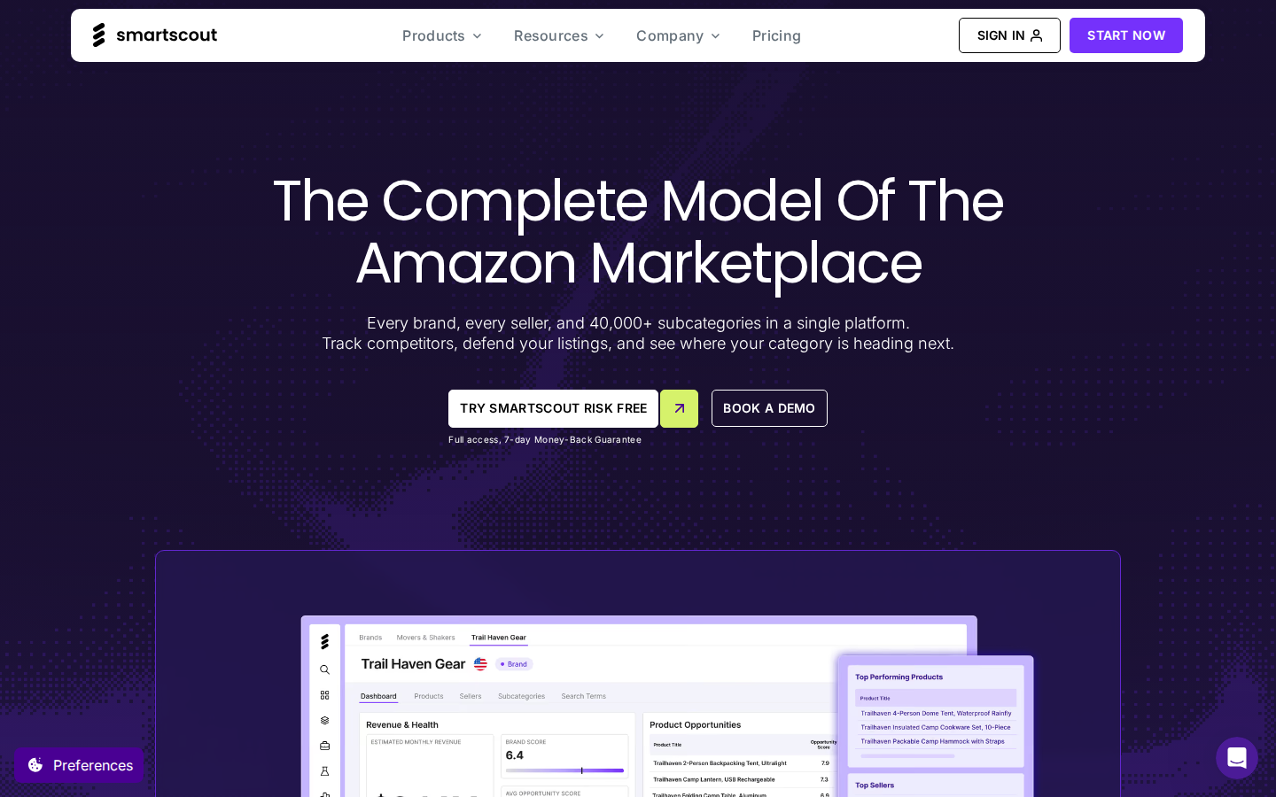SmartScout Homepage