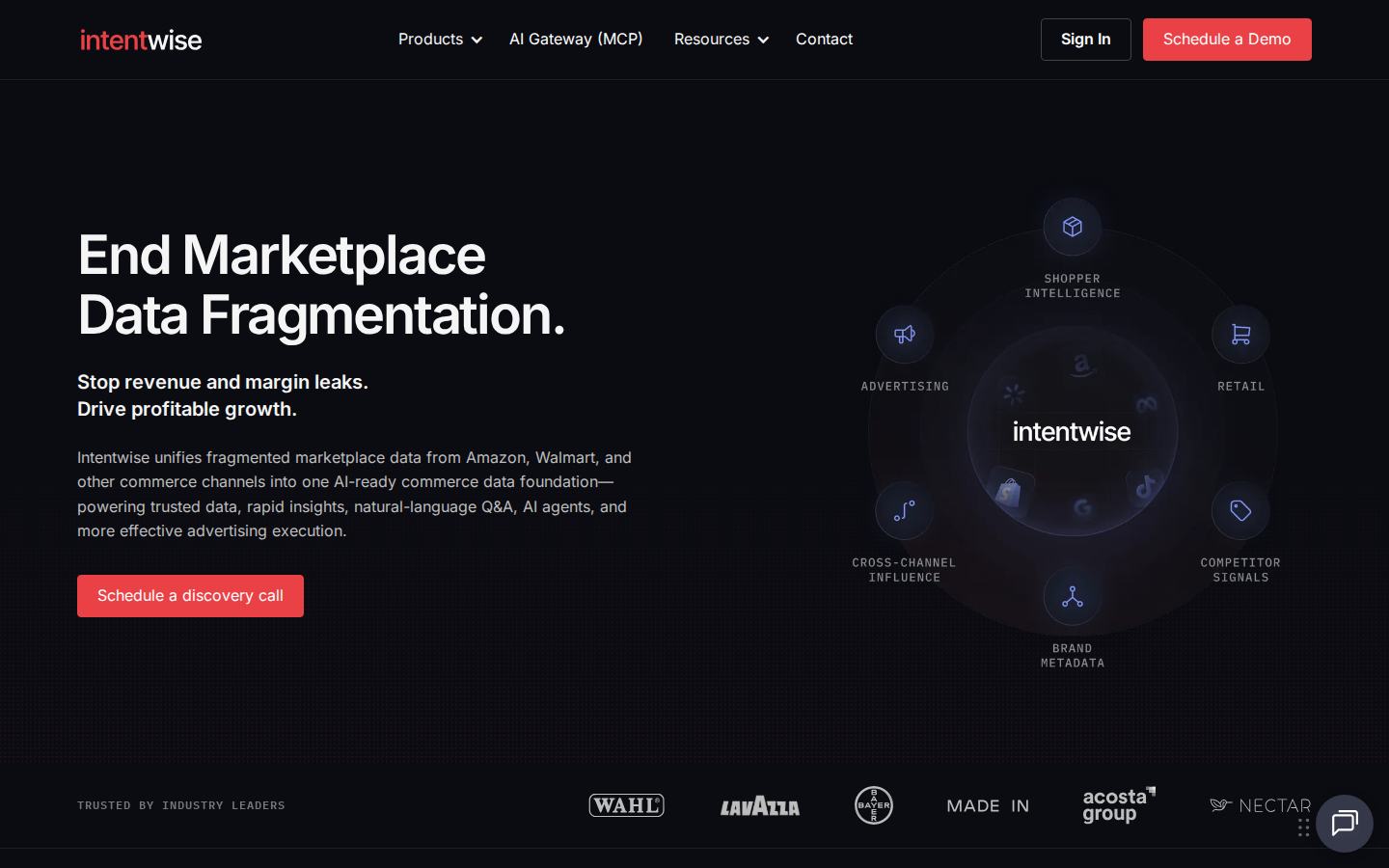 Intentwise Homepage