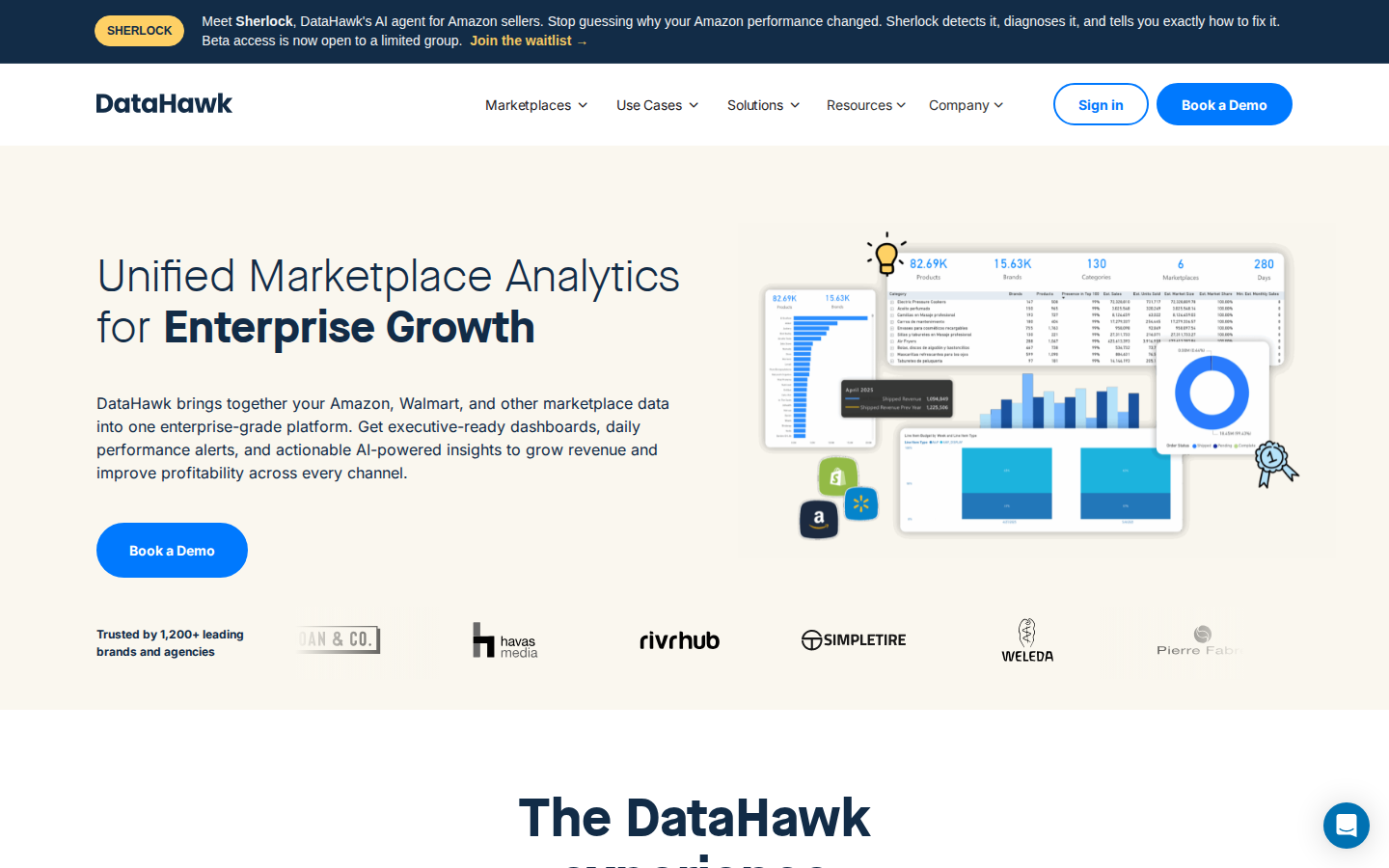 DataHawk Homepage