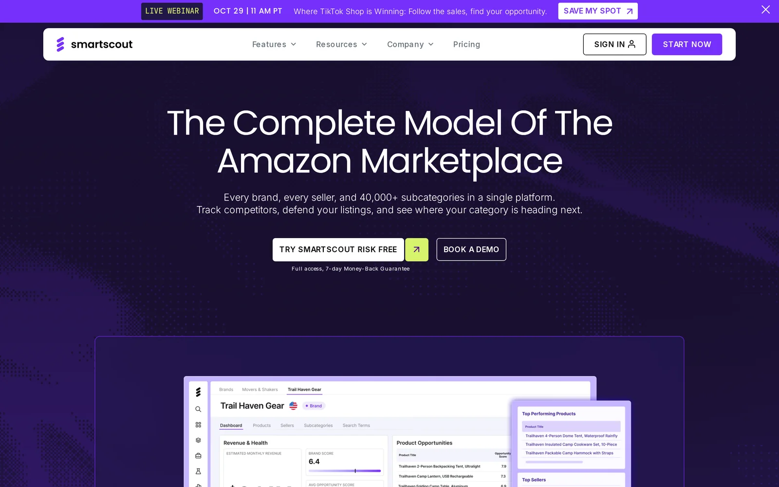 SmartScout Homepage
