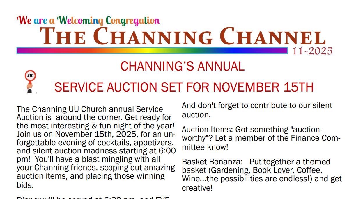 Channing Channel - November 2025