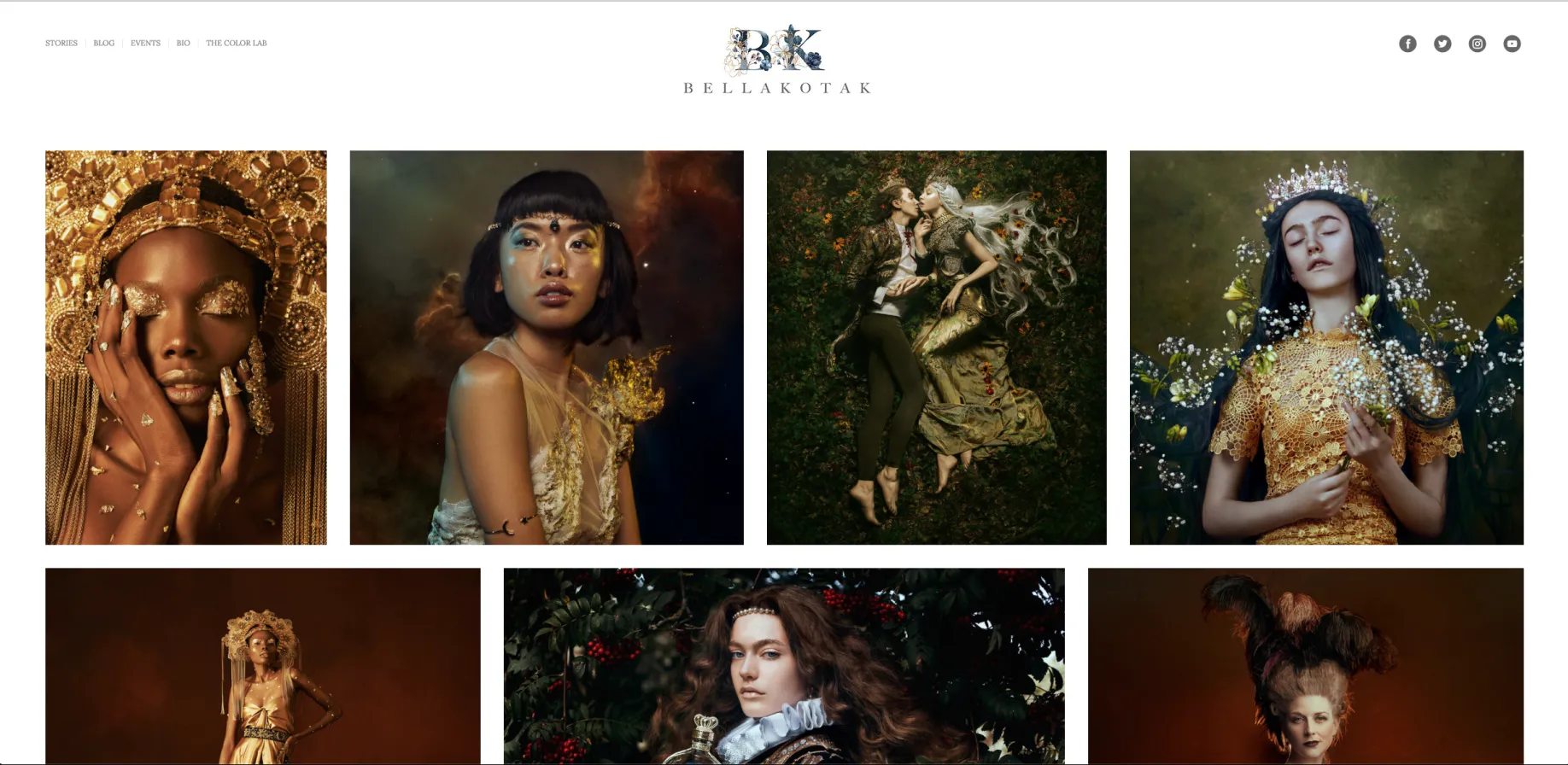 Grid of images by Bella Kotak