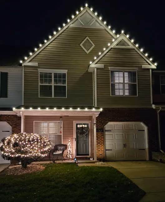 Pressure Wash Carolina have installed Christmas lights for a home in Charlotte.