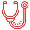 stethoscope icon for health insurance 
