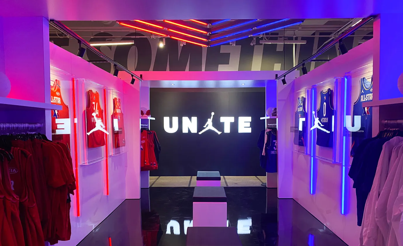 Nike All-Star Week retail and wall graphics by Infinity Images